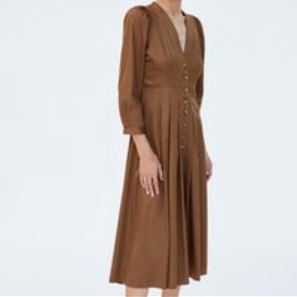 Zara button down dress Poplin